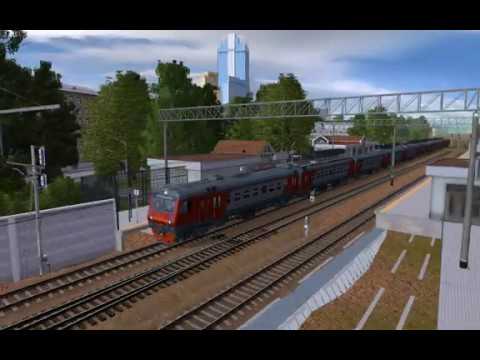 Trainz 2012. Курское направление. Москва Каланчёвская - Подольск(МЦД-2) Тест карты и информатора.