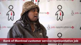 Bank of Montreal Customer Service Representative