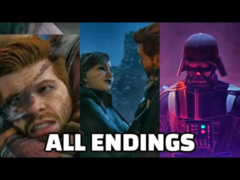 Star Wars Jedi Survivor ALL ENDINGS (True Ending & Secret Ending) 2023
