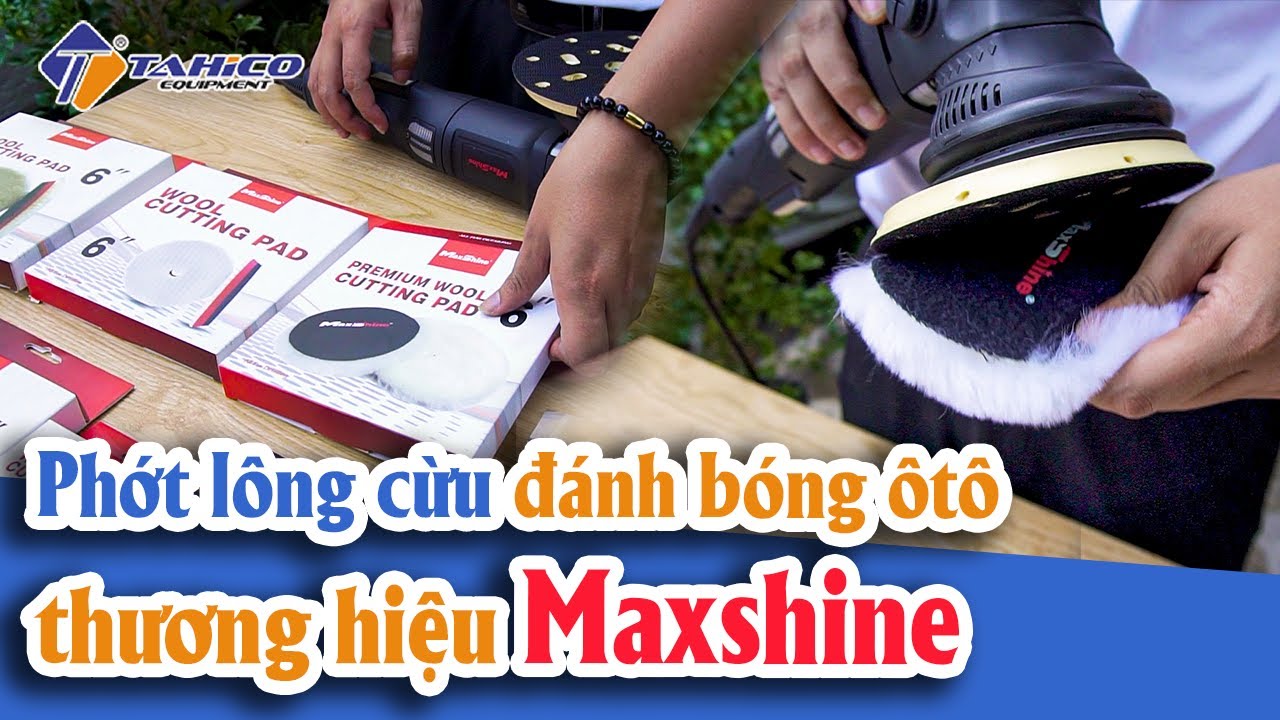 Phớt lông cừu đánh bóng kính xe ô tô 6 inch 2065150 Maxshine 16