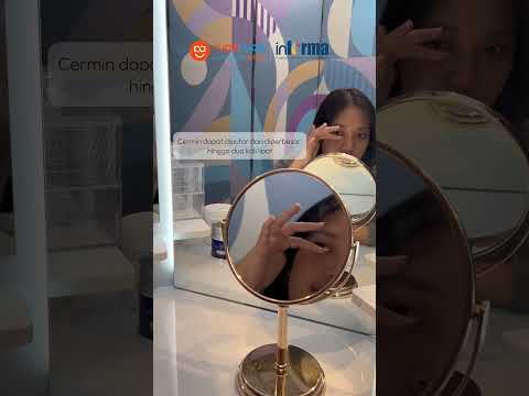 Gambar Informa Cermin Meja Rias 2x Magnifying Besi 17x1.2x30 cm - Gold