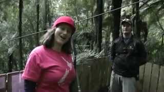 preview picture of video 'Zip lining flying fox New Zealand by Katie and Mark'