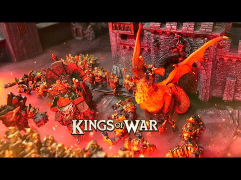 Kings of War! Siege the Castle! Abyssal Dwarfs vs Northern Alliance Finale