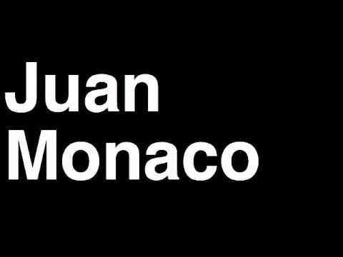 How to Pronounce Juan Monaco Tennis Grand Slam Tournament Australia French US Open Wimbledon