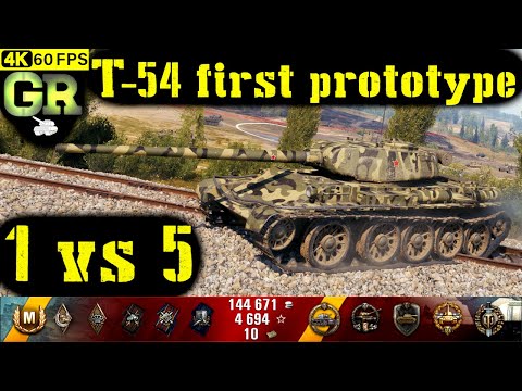 World of Tanks T-54 first prototype Replay - 7 Kills 4K DMG(Patch 1.4.1)