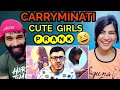 Carryminati CUTE GIRLS PRANK CARRYMINATI Reaction Video