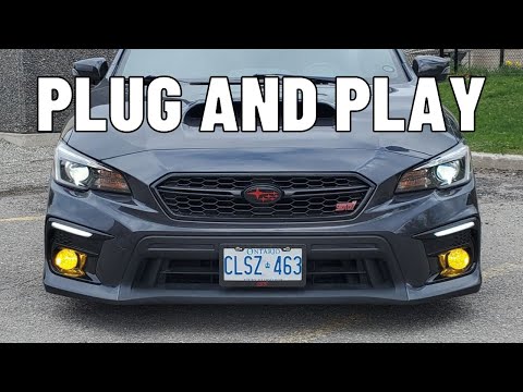 2018+ WRX STi Fully Plug and Play JDM Fog Light Bezels and Fogs!