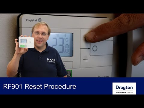 Part of a video titled New Digistat - RF901 Reset Procedure - YouTube