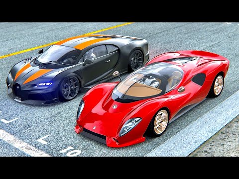 De Tomaso P72 2022 vs Bugatti Chiron SS 300+ at Laguna Seca