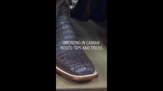 Caiman Boots: Stiffness, Comfort, and Breaking Them In