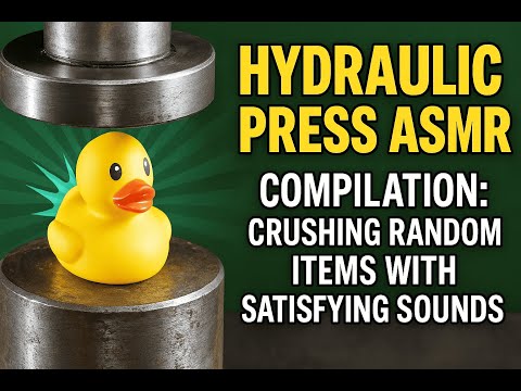 Hydraulic Press ASMR Compilation: Crushing Random Items with Satisfying Sounds