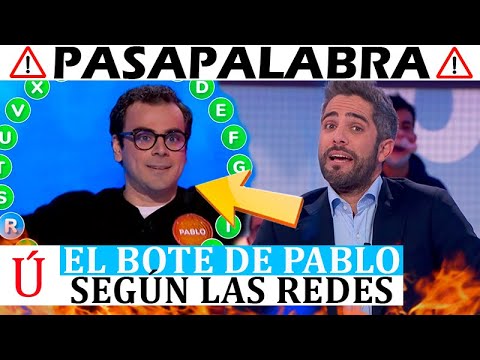 ¡Muy fuerte! El bote de Pablo en Pasapalabra y su fecha ‘definitiva’: la teoría que aparece en redes
