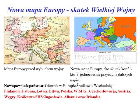 Skutki Pierwszej wojny światowej. SP1. Klasa 7.