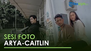 Gaya Arya Saloka saat Sesi Foto dengan Caitlin Halderman, Sang Duda Tampak Serasi saat Berdekatan