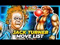 JACK TURNER MOVE LIST Art Of Fighting Ryuuko No Ken AOF