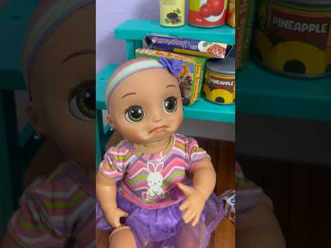 Baby alive shopping trip! Gross milk 🤢 #shorts #babyalive #babydoll