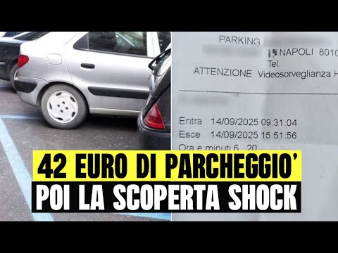 A 42-euro receipt for six hours in a Naples parking lot was issued: the car was later found parke...