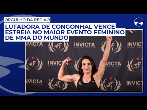 Lutadora de Congonhal vence estreia no maior evento feminino de MMA do mundo