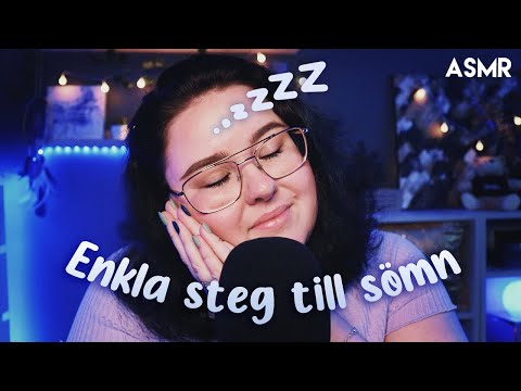 ASMR DAGS ATT SOVA 💤 Hjälper Dig Somna Med Enkla Steg 😴