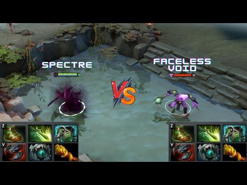 Dota 2 | Spectre vs Faceless Void lvl 30 | Same Items