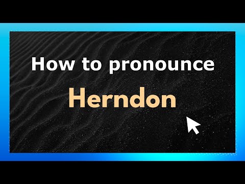 How to pronounce Herndon