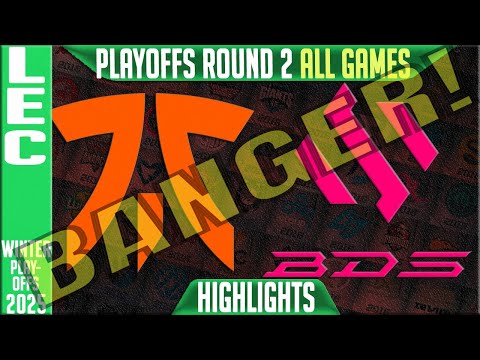 FNC vs BDS Highlights ALL GAMES | LEC Winter Playoffs Lower Round 2 2025 | Fnatic vs Team BDS