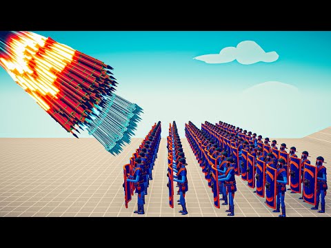 EPIC SHIELD BEARER ARMY vs EVERY GOD - Totally Accurate Battle Simulator TABS