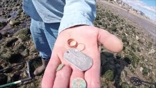 Beach Metal Detecting GOLD$SILVAH!!!