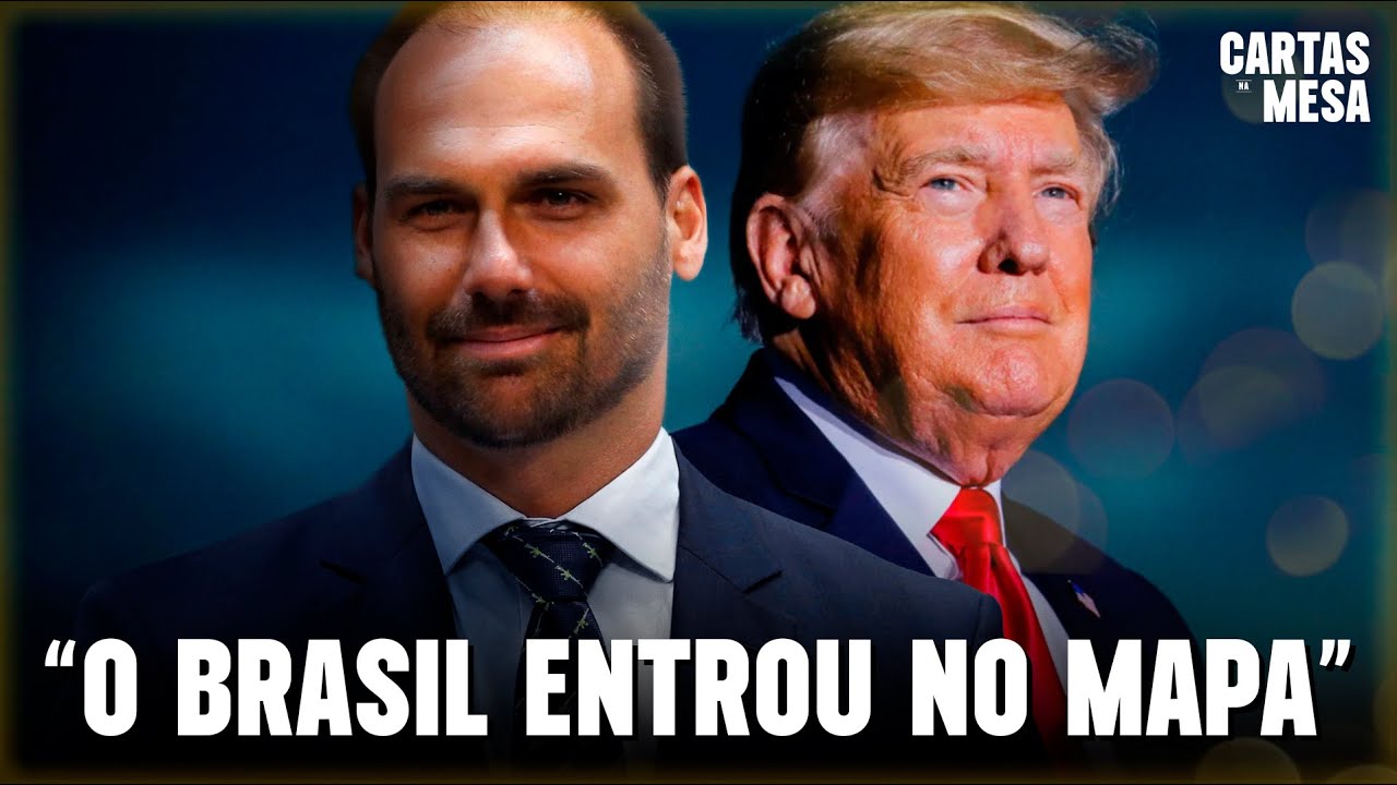 Eduardo Bolsonaro é citado por Trump em discurso