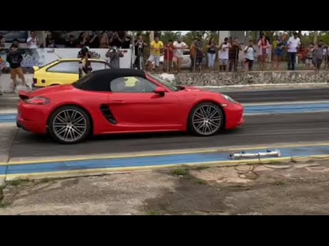 Porsche vs Gol quadrado turbo #arrancada #maranhão #sãoluís #vw #porsche