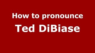 How to pronounce Ted Dibiase