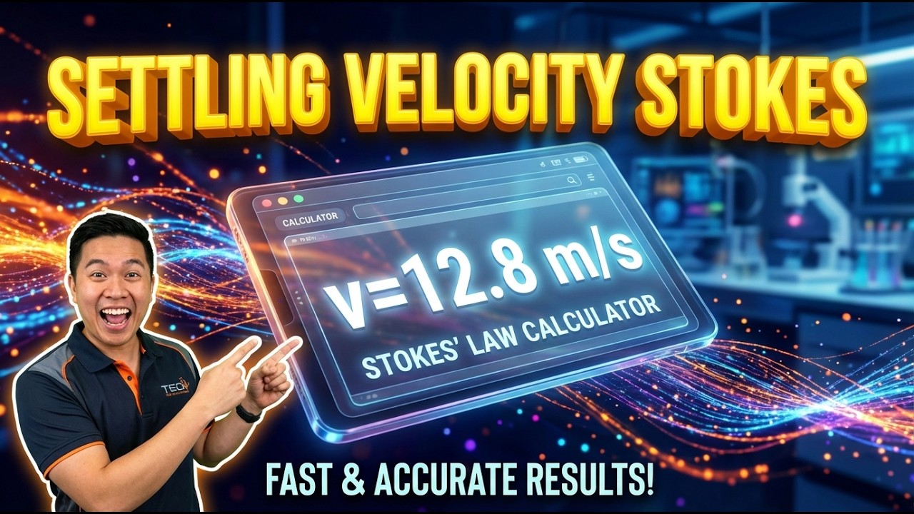 Settling Velocity Stokes Interactive Calculator