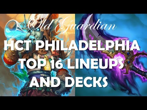 New cards and decks in HCT Philadelphia top 16! (Hearthstone tournament lineups and decks)