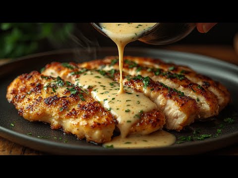 Seit diesem Rezept macht keiner mehr Schnitzel! Knusprige Hähnchenbrust in Parmesan-Soße