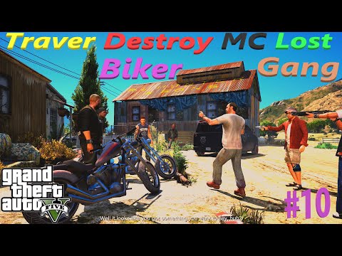 GTA 5 Mission#10 | Traver Kill Johnny and Destroy MC LOST Biker Gang