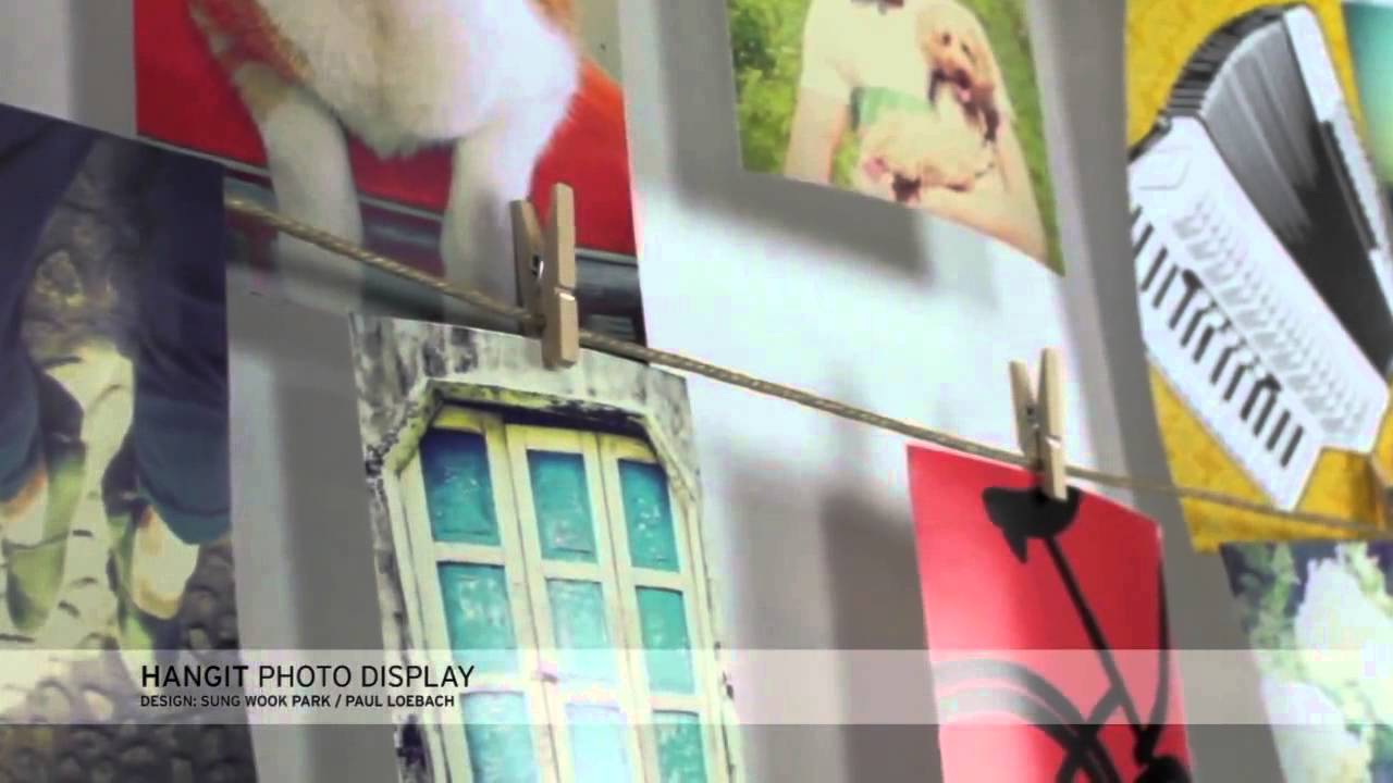 Umbra Hangit Photo Display Portafoto da parete con 40 mollette Design