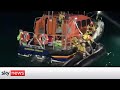 First Footage Emerges Of Sinking Boat In English Channel