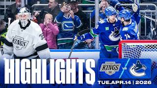 Game in 10 | Vancouver Canucks vs. Los Angeles Kings Highlights (Apr 14 2026)