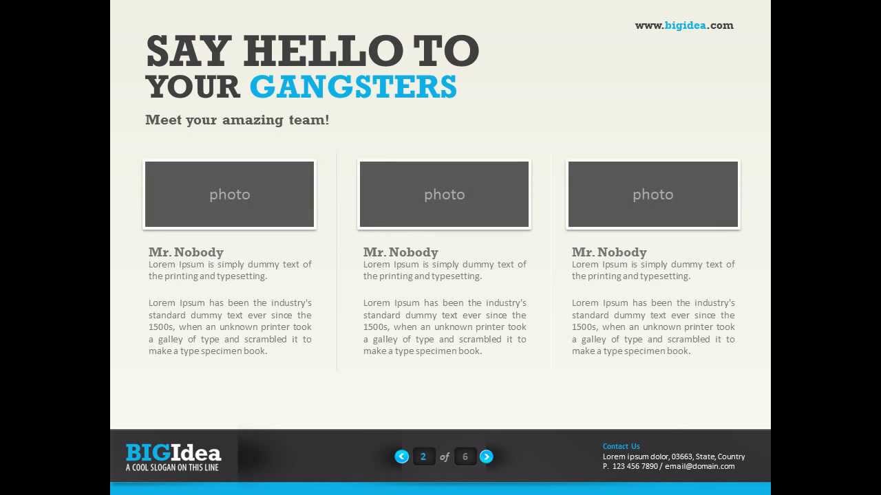 Big Idea PowerPoint Presentation Template