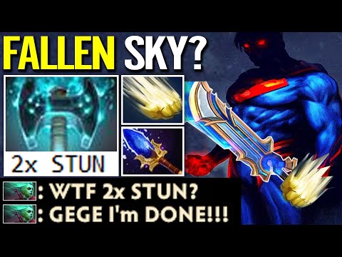 DA FACK SVEN 2x STUN !!? Superman FALLEN SKY + Aghanim 100% WTF Imba Carry Build Dota 2 Pro Gameplay