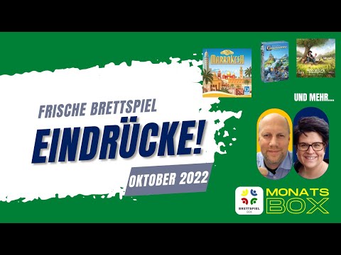 Monatsbox Oktober 2022 Brettspiele  - Eindrücke