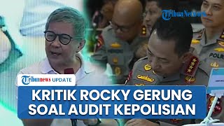 Kapolri Fokus Mencatat saat Rocky Gerung Kritik Kepolisian, Singgung Pentingnya Audit Eksternal