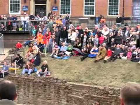 Crowds at Chester Roman Amphitheatre Gladiator Games 05/06/11