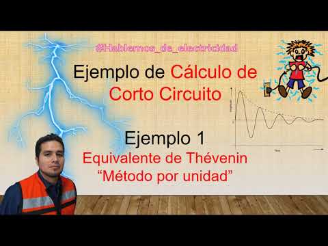 Cálculo de corto circuito (parte 1) - Equivalente de Thévenin - "Método de valores por unidad"