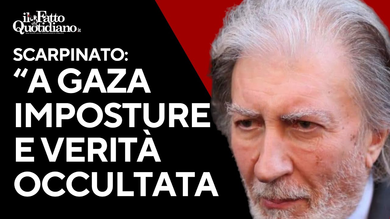Scarpinato: “A Gaza esempio di imposture e violenza nell’esercizio del potere. Occultamento verità”