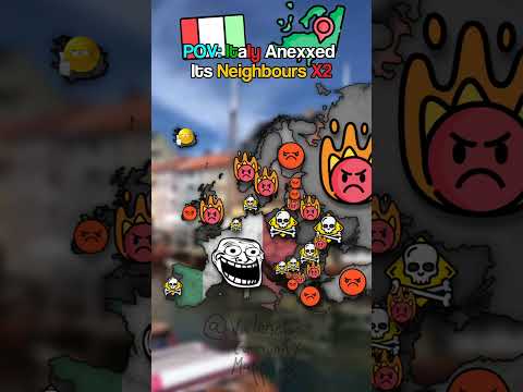 POV: Italy ANEXXED All Of Its Neighbours X2 #map #mapper #mapping #geography #country #edit #italy