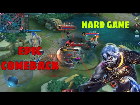 HAYABUSA SUPER HARD EPIC COMEBACK | MLBB HARD RANKED GAMEPLAY