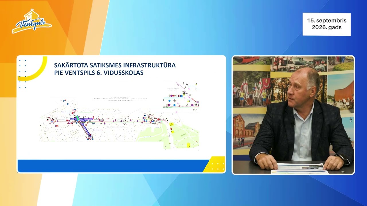 VIDEO: A. Kausenieks par būvniecības darbiem Ventspilī – 15.09.2026.
