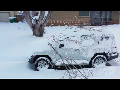12-29-2022 Denver, CO - Winter Storm Aftermath-Trees on Cars and Powerlines-Clean up *Drone*