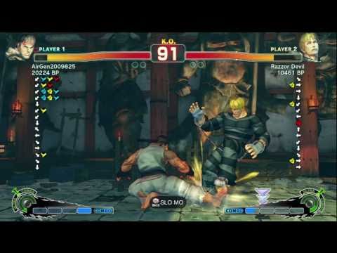Air [Ryu] vs Razzor Devil [Cody] - itzMoneyMarv [Ryu] vs SolidSnakeGN [Bison] SSF4 Matches - TRUE-HD